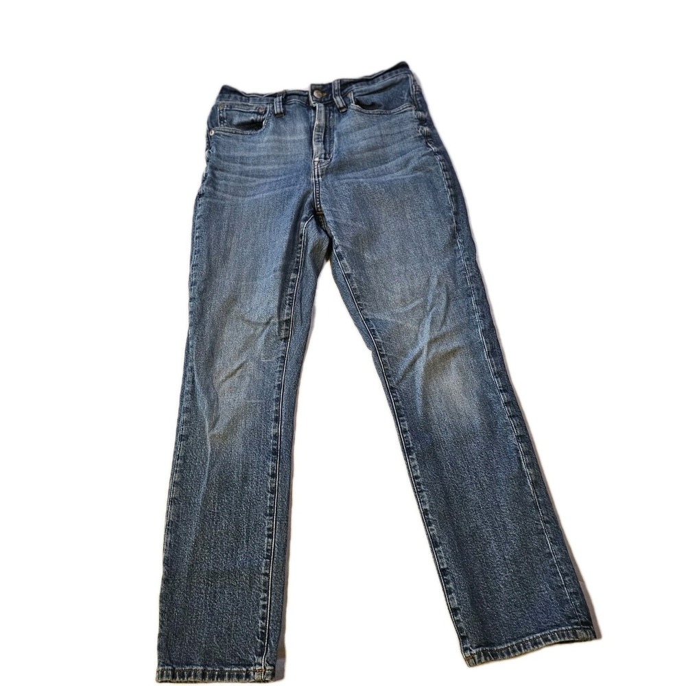 Madewell High-Rise Slim Boyjean Womens Size 27 Blue Denim Ankle J8753